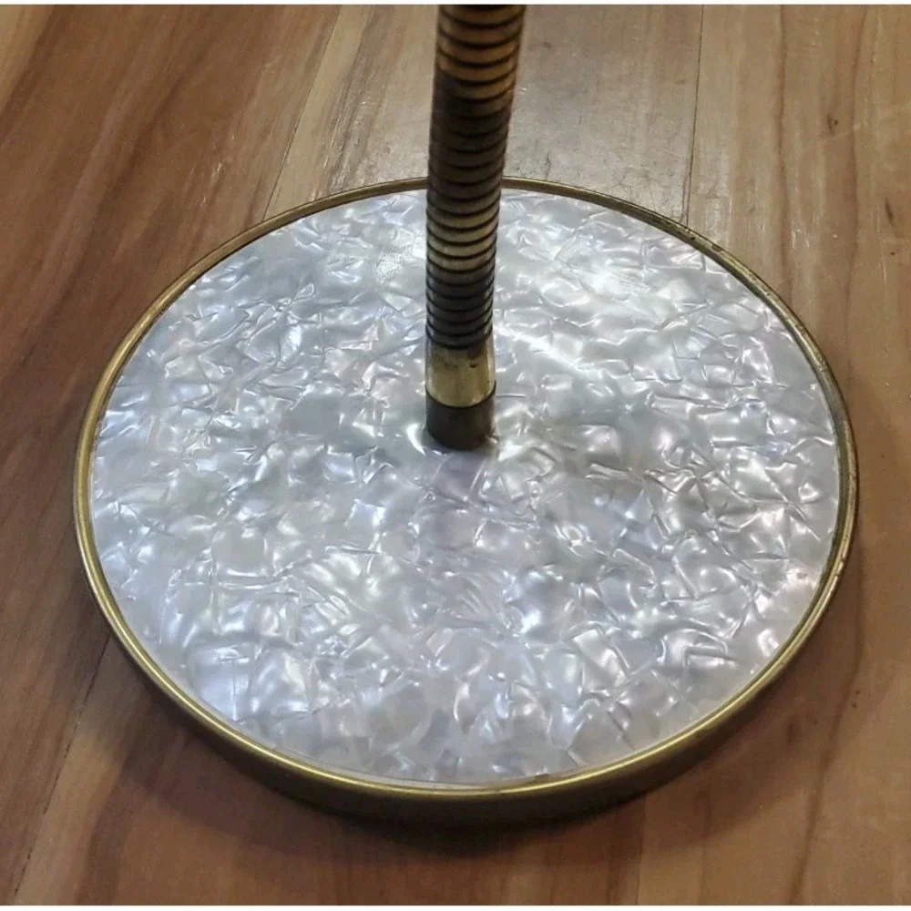 Vintage Brass Gooseneck Vanity Mirror Bendable Adjustable Mirror Double Sided